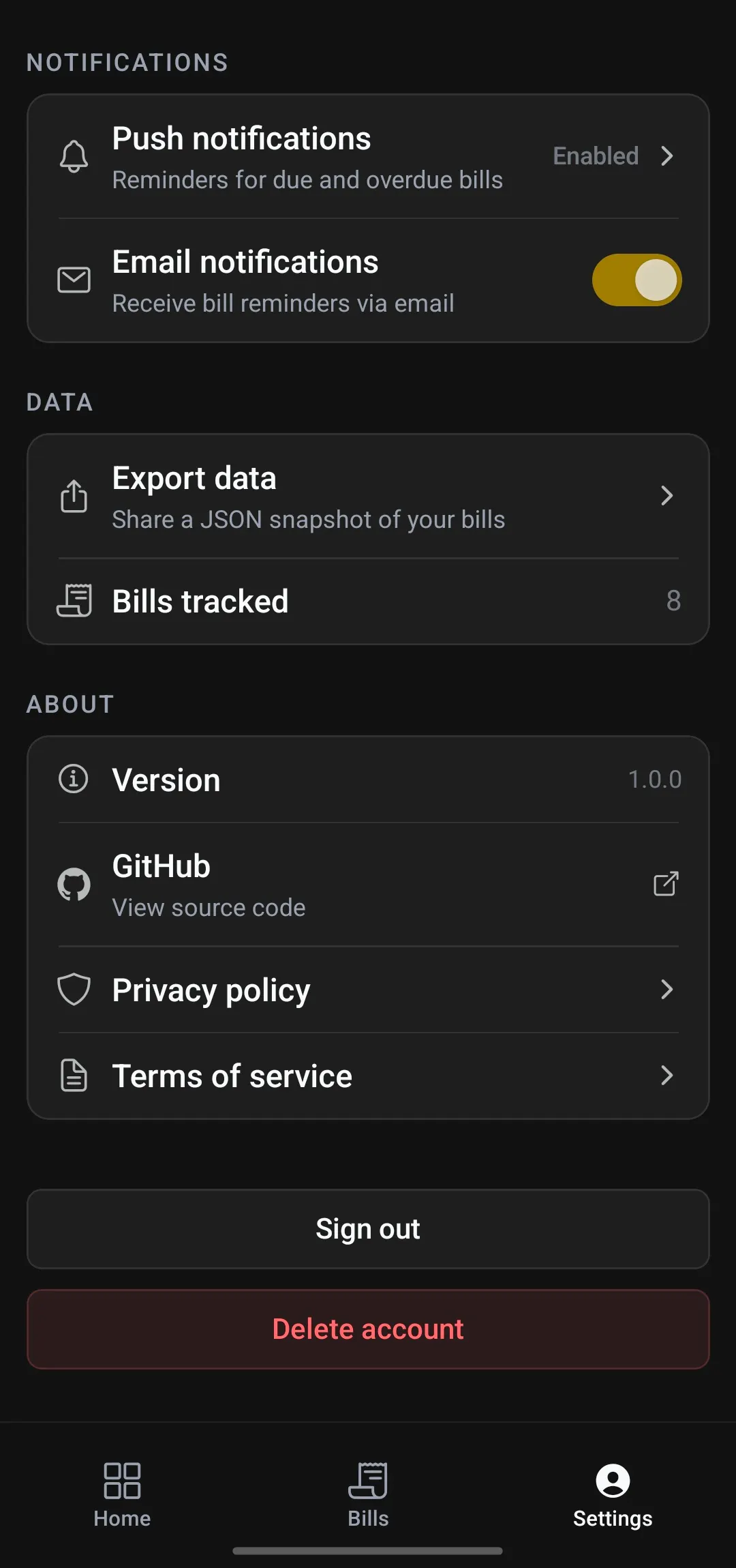 Bill Reminder gallery image