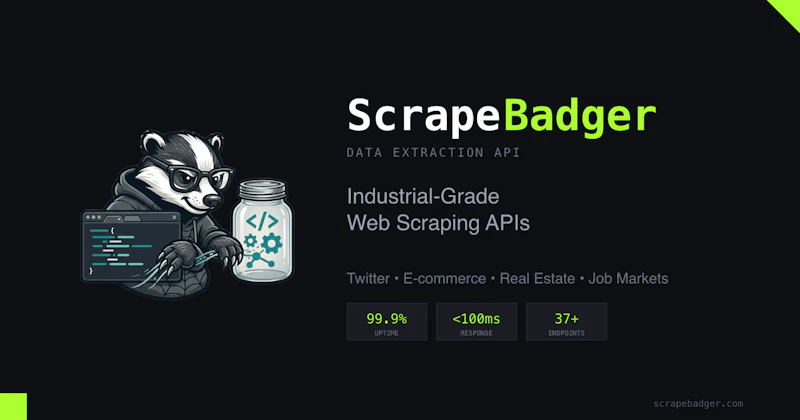 ScrapeBadger - Web Scraping API screenshot 2