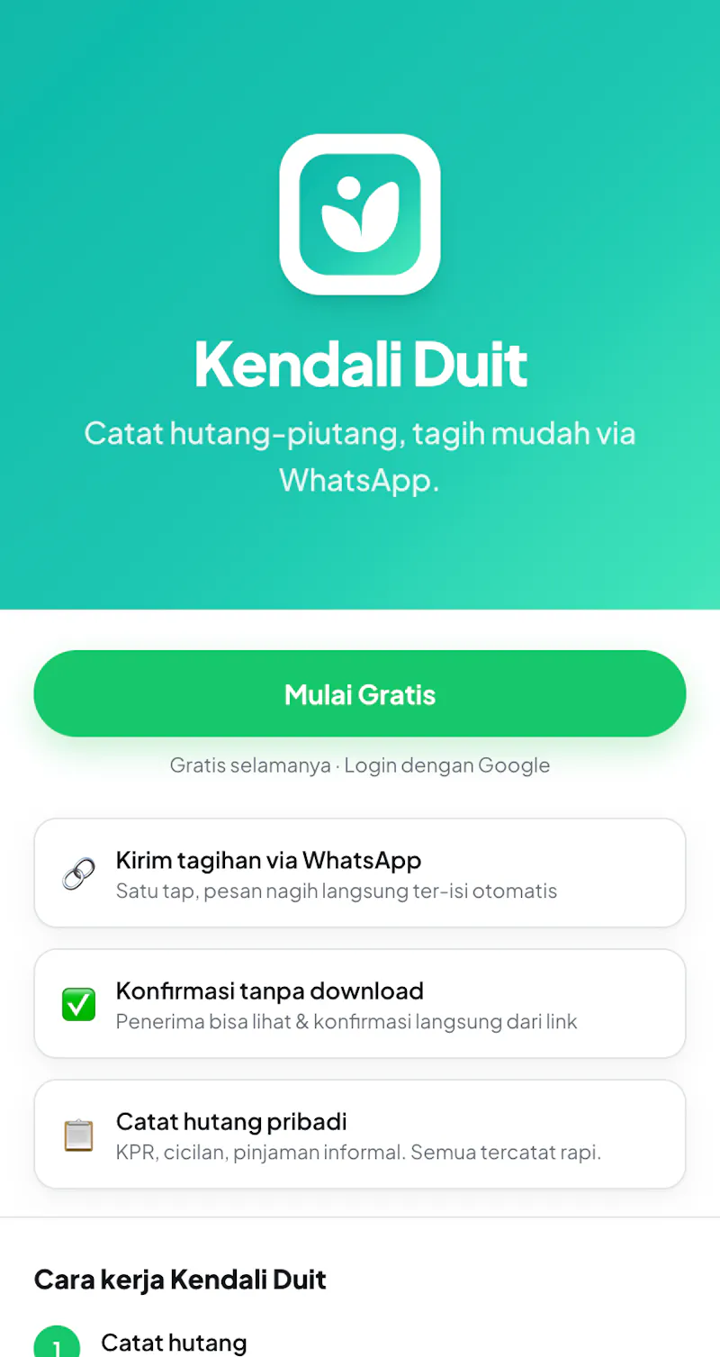 Kendali Duit screenshot 2