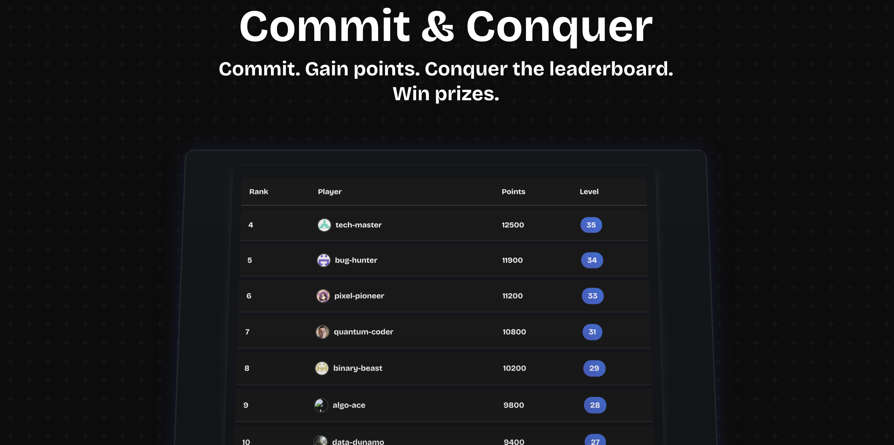 startuptile GitQuest-Commit. Gain points. Conquer the leaderboard. Win prizes.