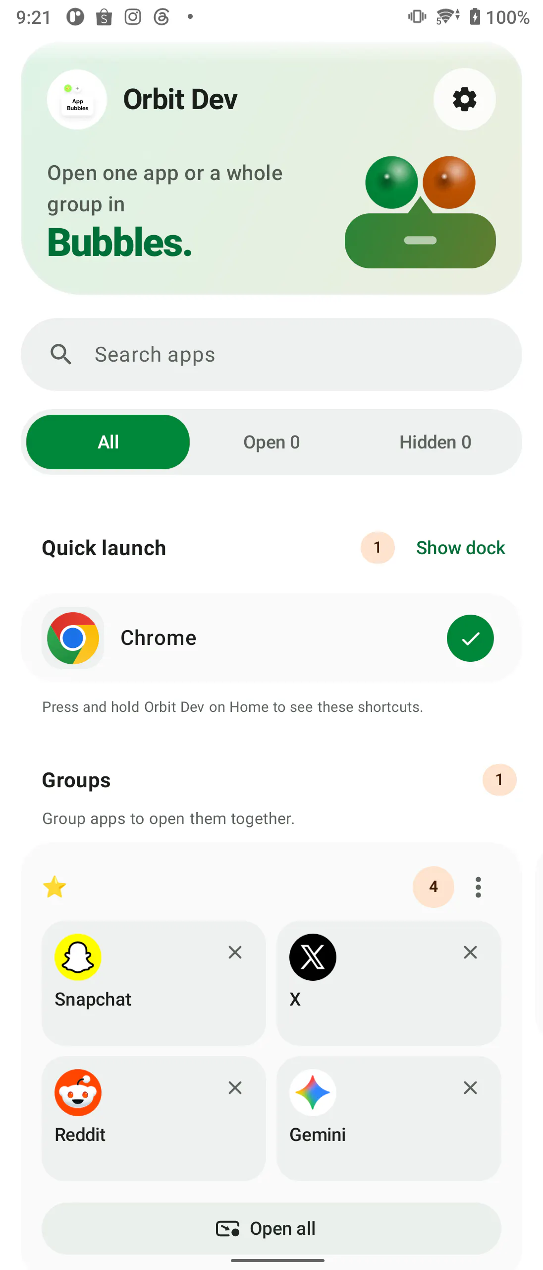 Orbit: App Bubbles (Multitask) gallery image