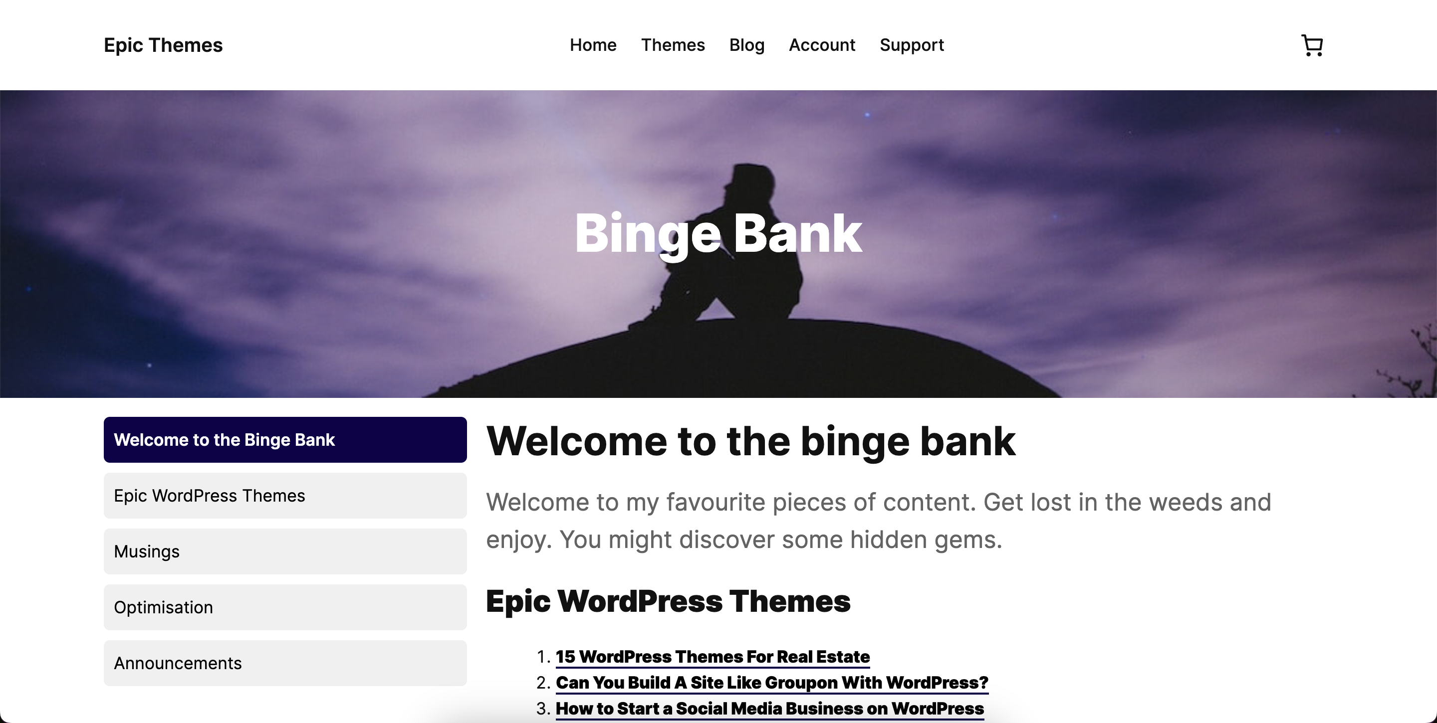 Binge Bank WordPress Plugin Medien 5