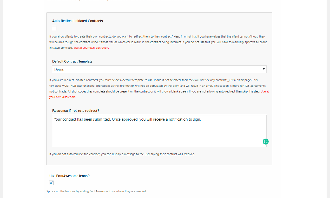 WP Online Contract Plugin gallery image
