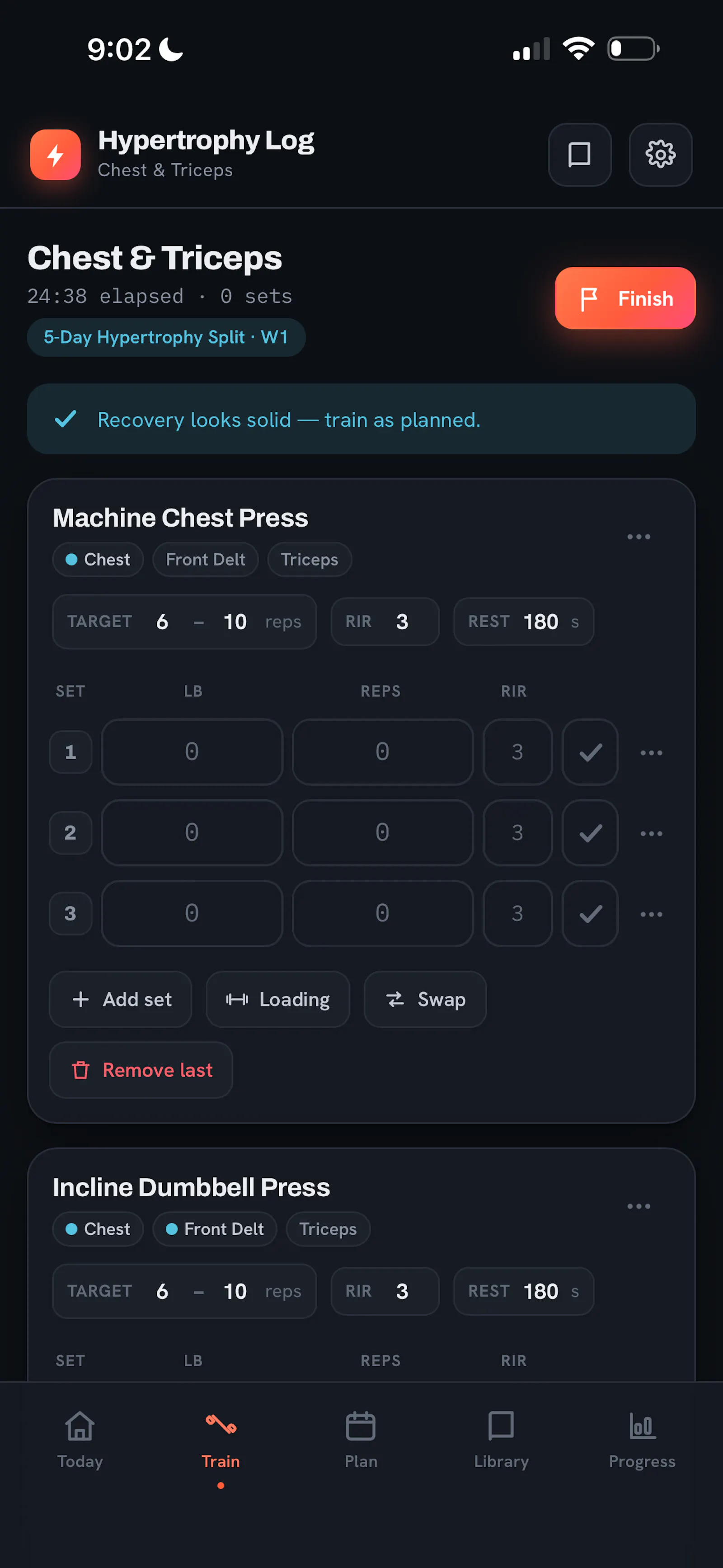 uh gym app screenshot 1