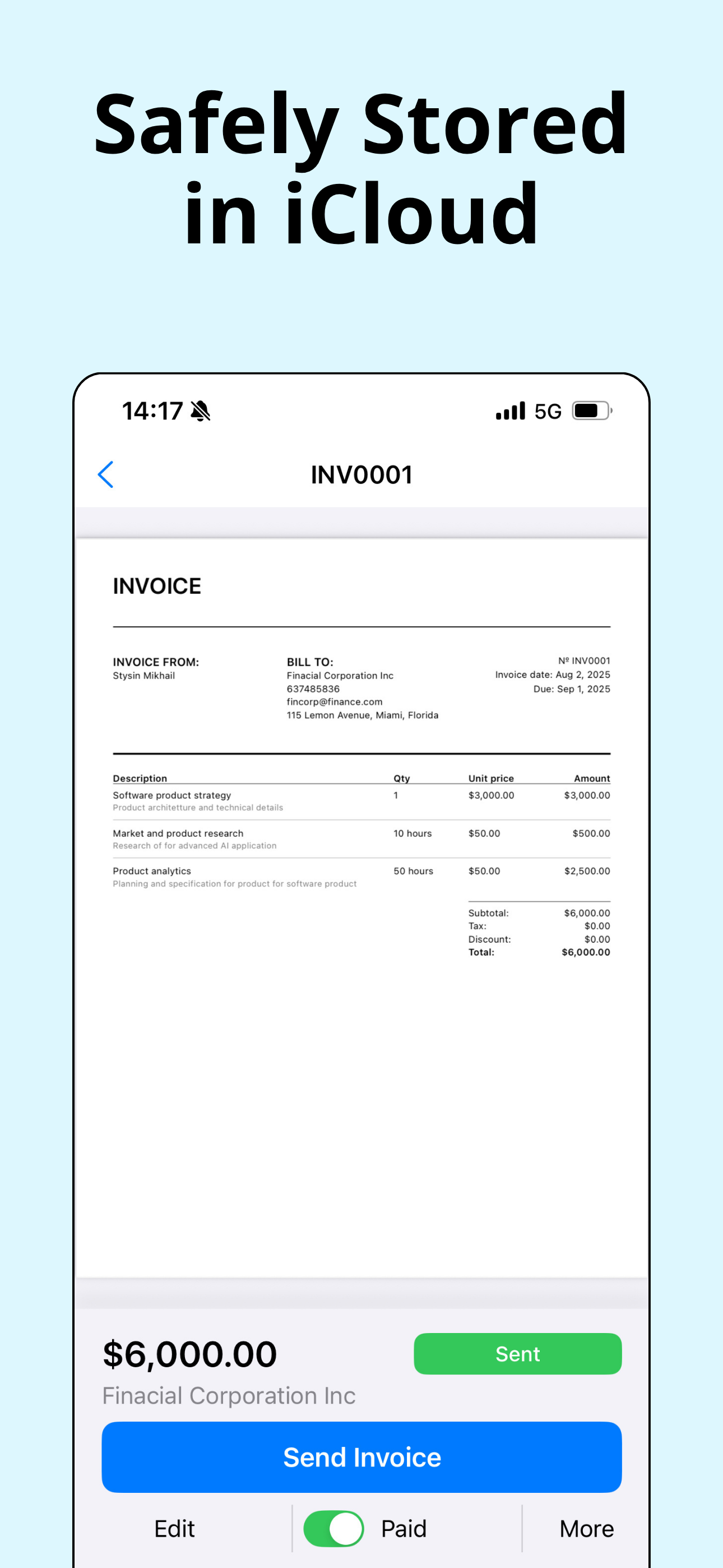 Simple and free invoice maker media 5
