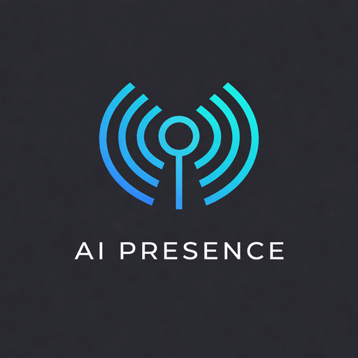 AI Presence - Product Hunt launch logo and brand identity