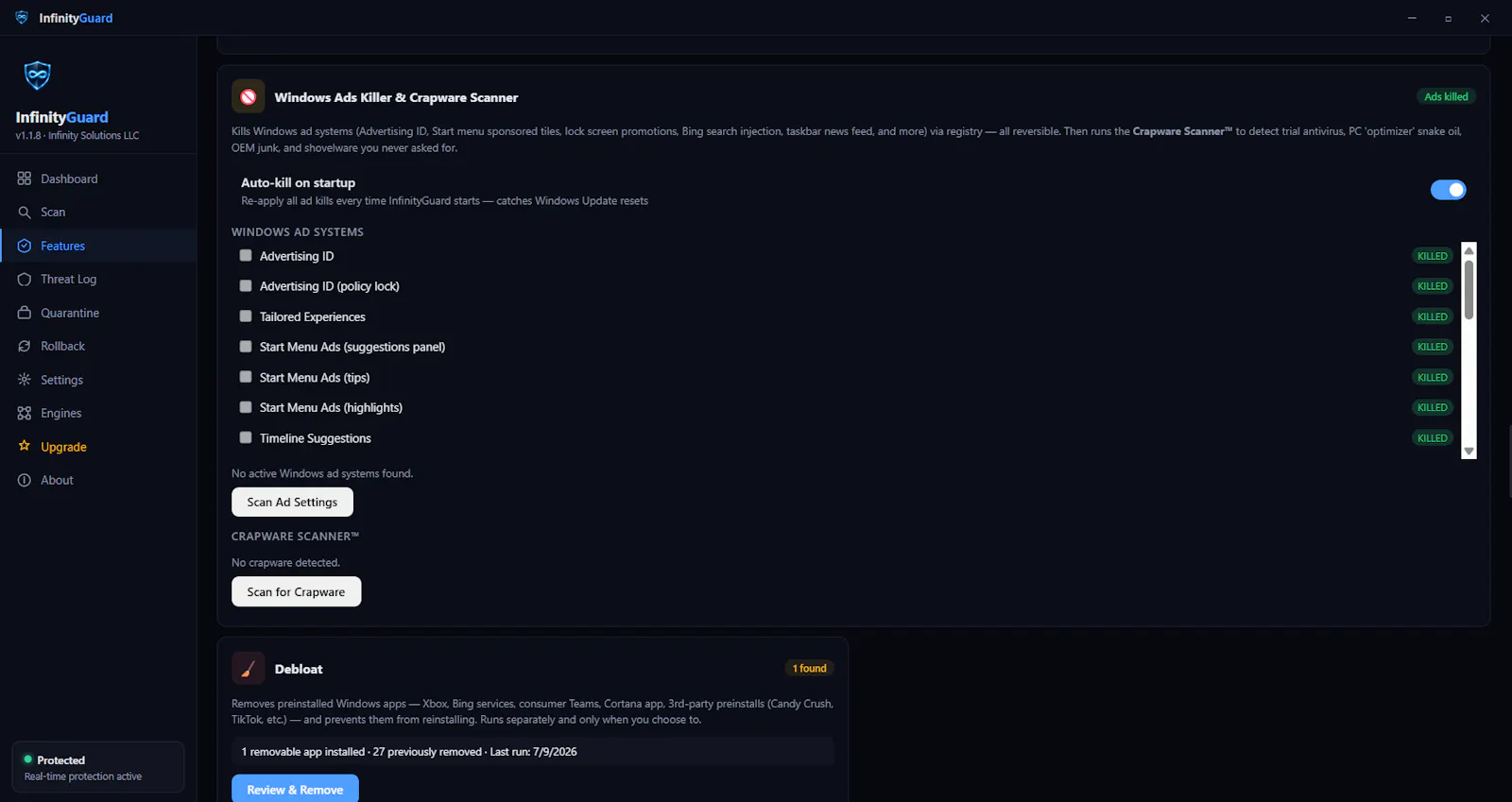 InfinityGuard screenshot 5