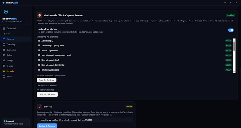 InfinityGuard screenshot 5