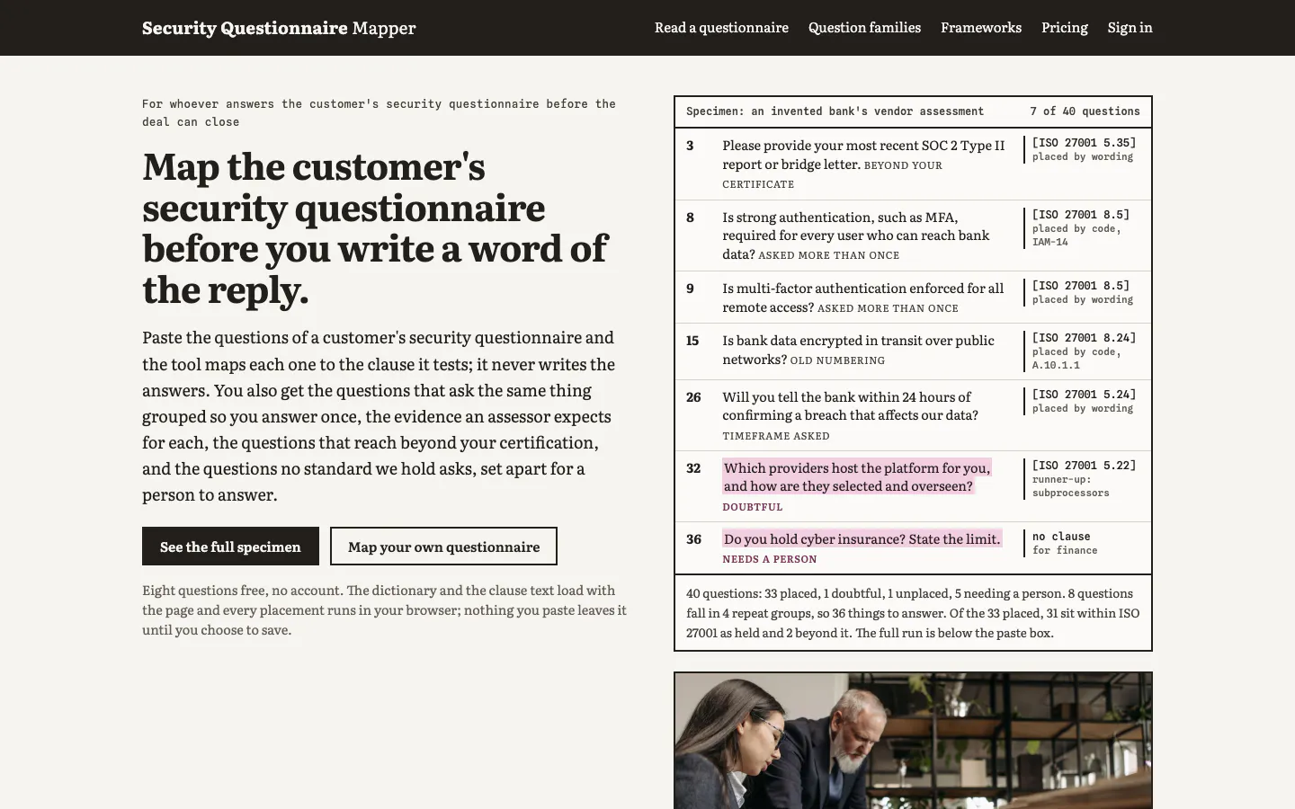 Security Questionnaire Mapper gallery image