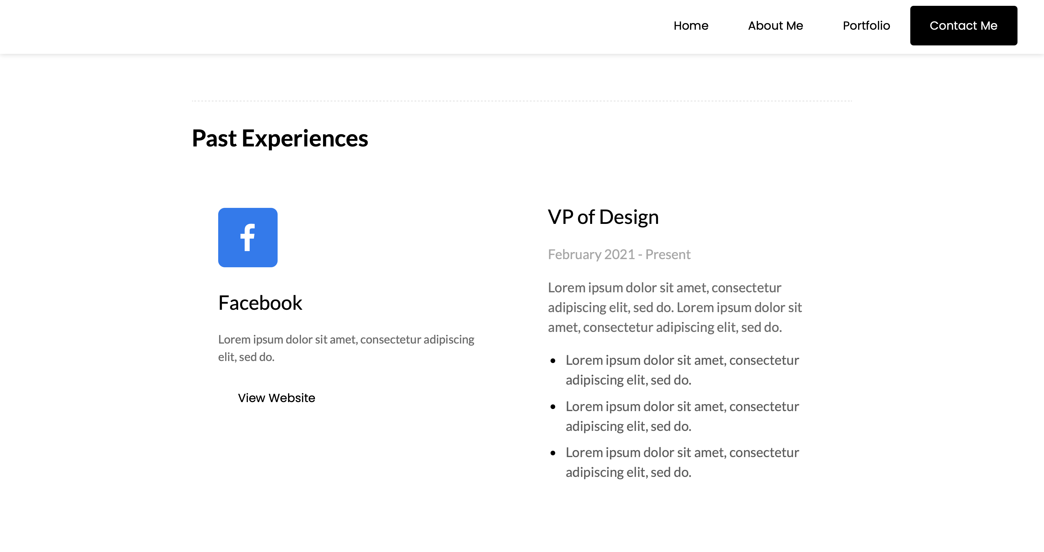 Portfolio Template for Carrd gallery image