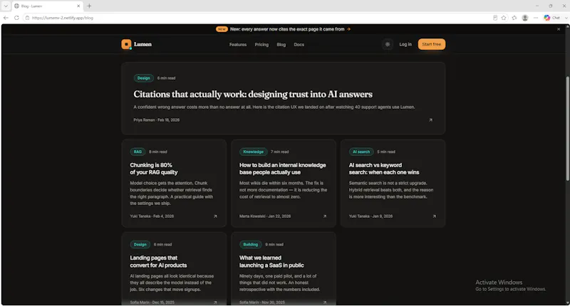 Lumen v2 screenshot 4