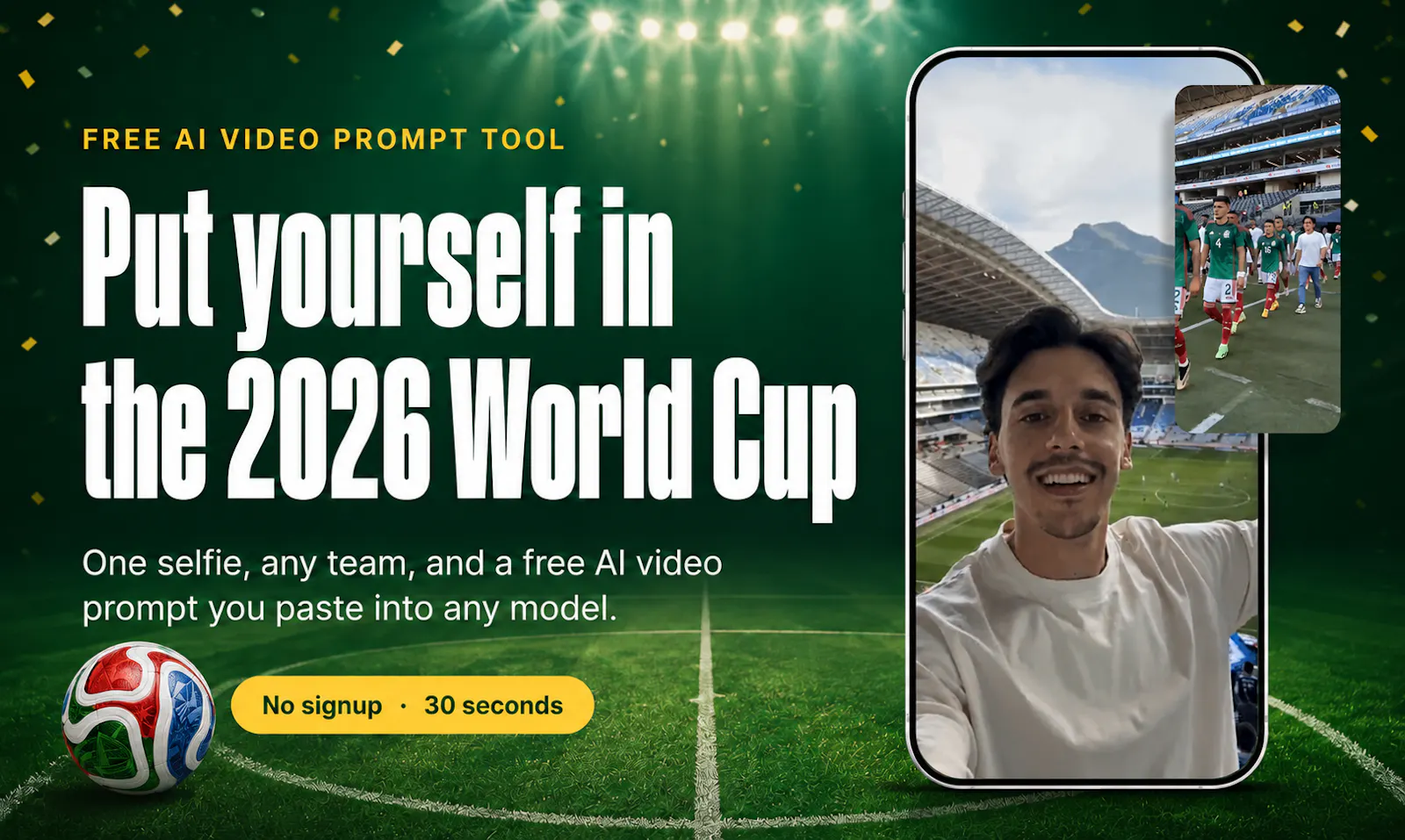 World Cup AI Video Prompt Generator screenshot 1