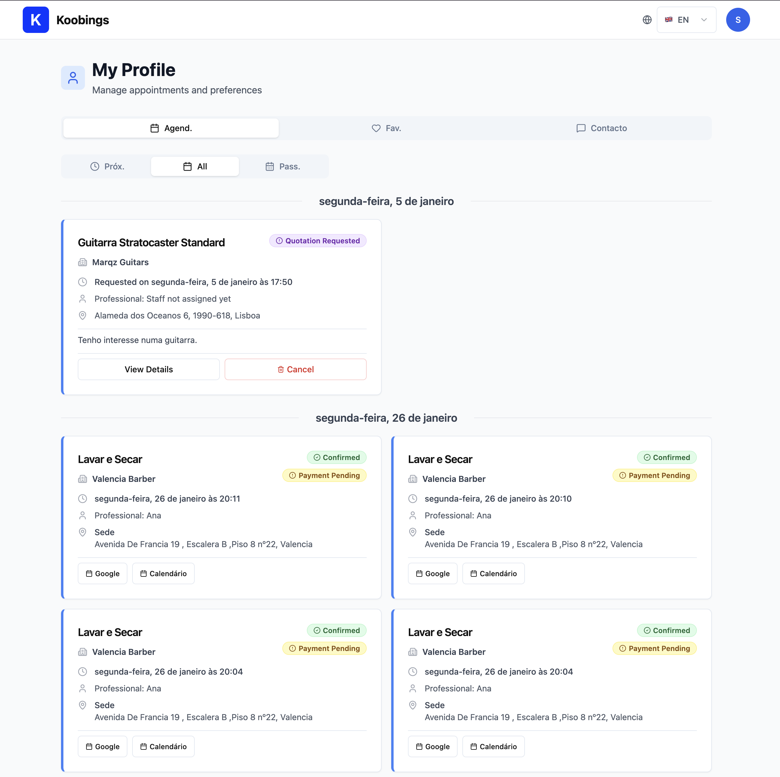 Koobings - Screenshot 2 showing product features and functionality