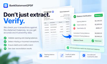 Bank Statement PDF to Excel Converter gallery image