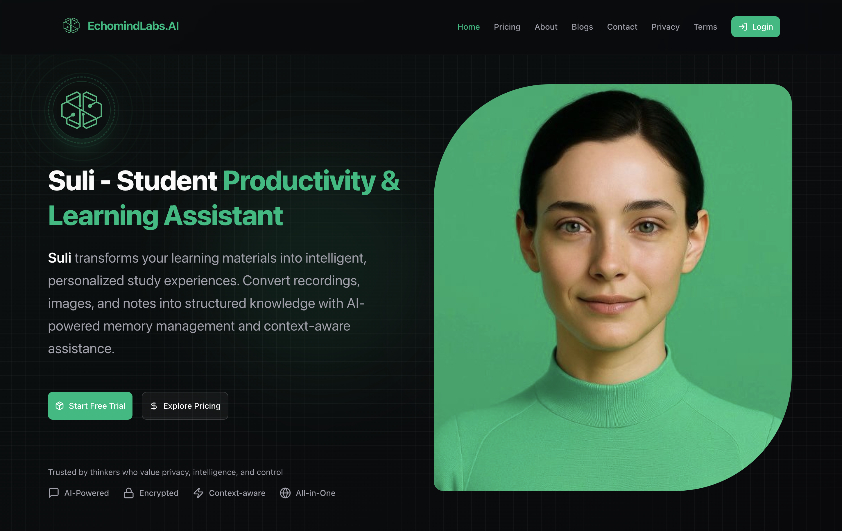Média Suli par echomindlabs.ai - Assistant de productivité et d'apprentissage des étudiants 2