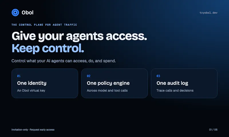 Obol — AI Agent Control Plane screenshot 3