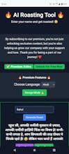 AI-Based Instant Roasting Tool gallery image