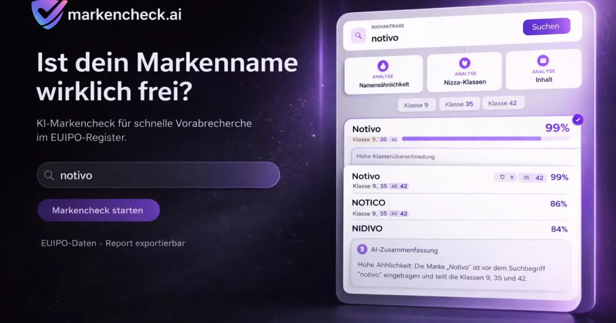 Markencheck.ai のプロダクトバナー
