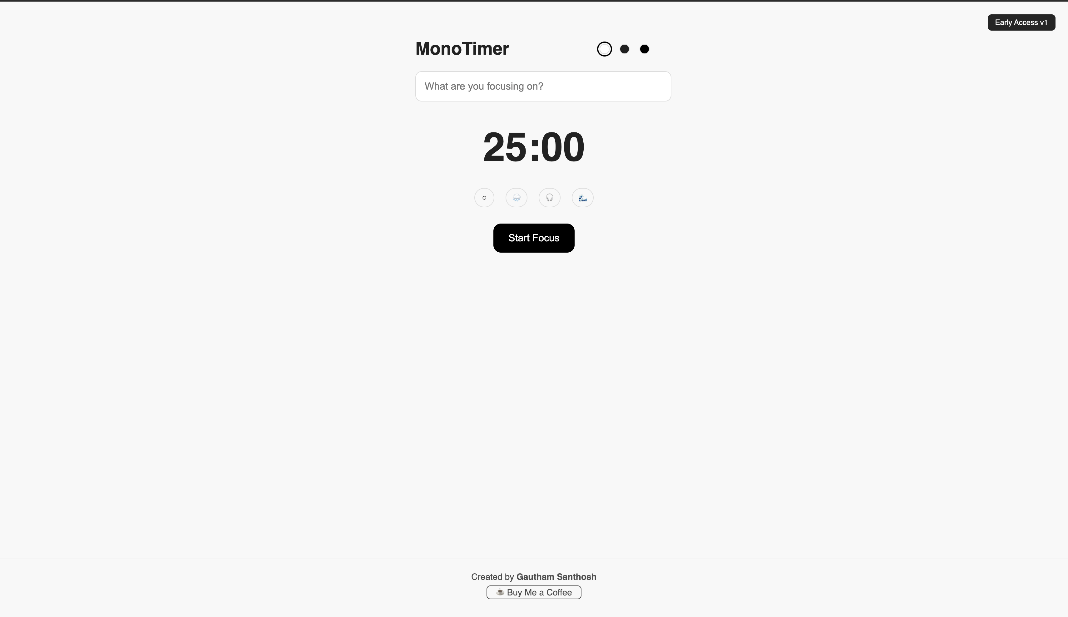 MonoTimer — Minimal Focus Timer - Screenshot 3 showing product features and functionality