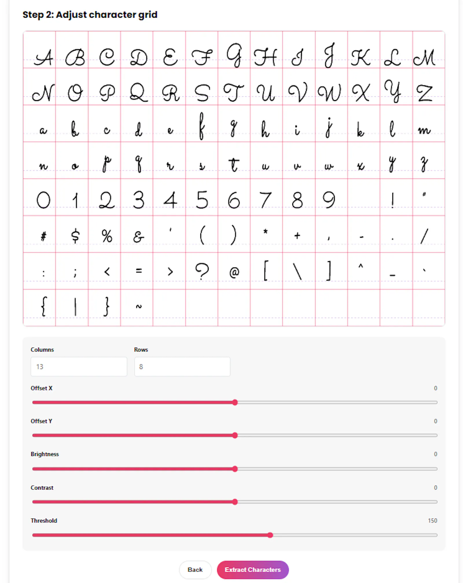 Handwriting Font Maker screenshot 2
