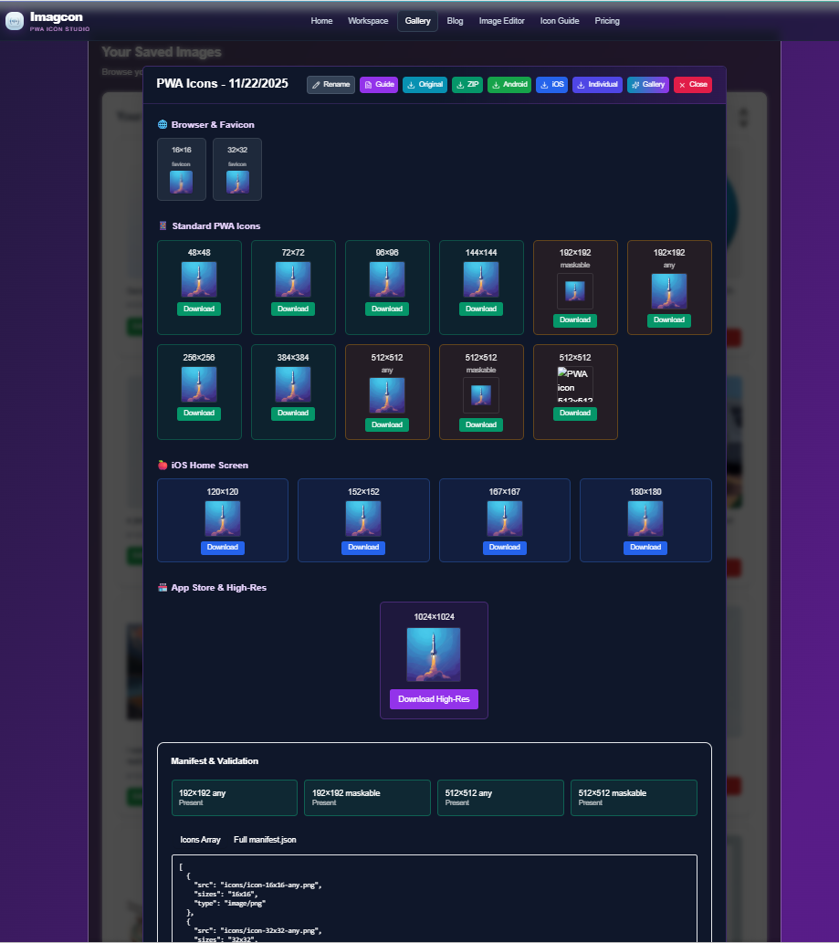 Imagcon - Screenshot 3 showing product features and functionality