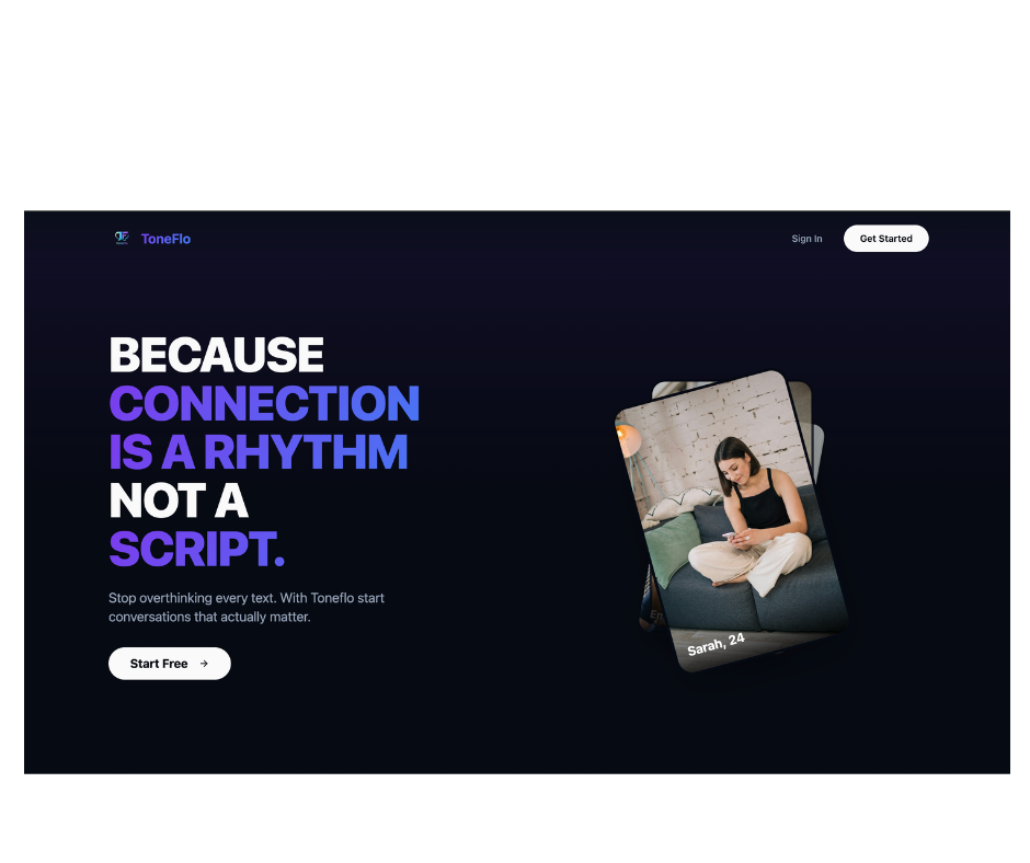 ToneFlo - Main product screenshot demonstrating key features and user interface