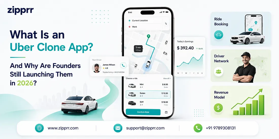 Uber Clone Script - Zipprr