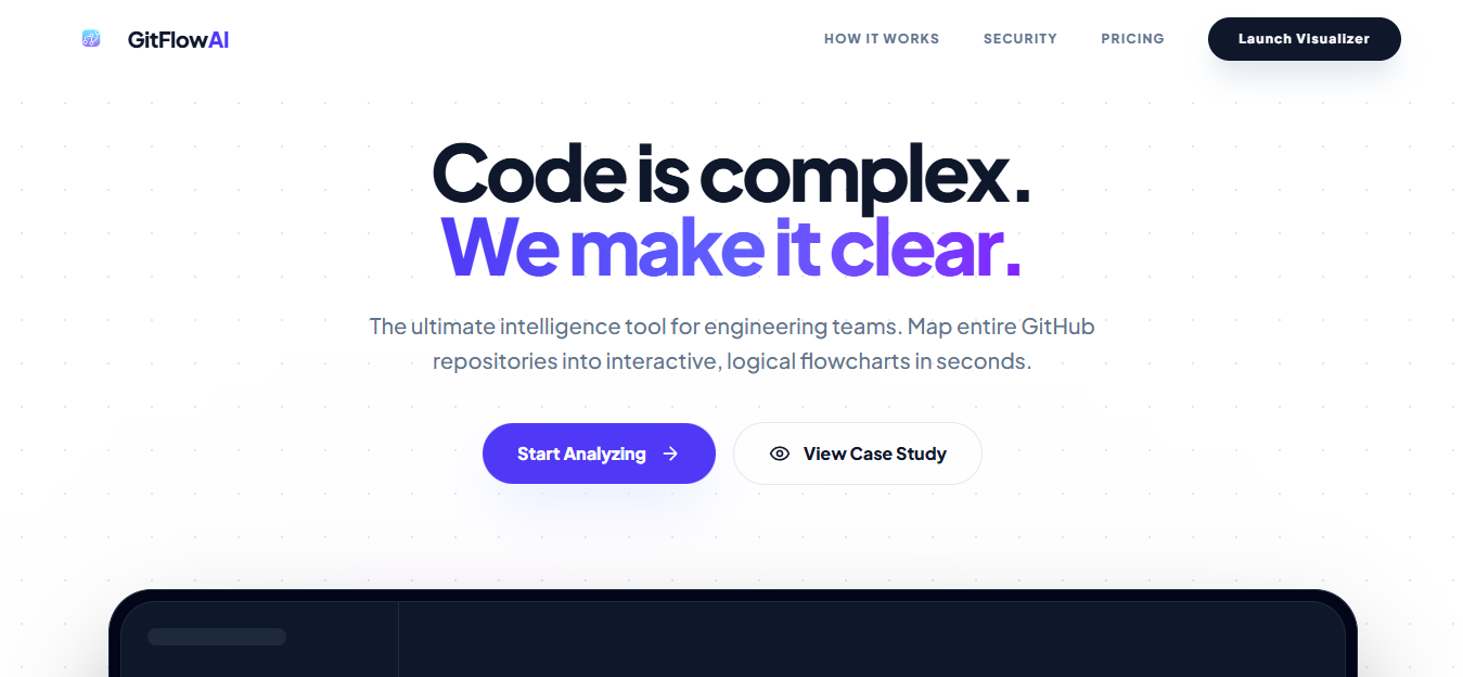 GitFlowAI - Main product screenshot demonstrating key features and user interface