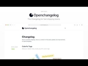 Openchangelog gallery image