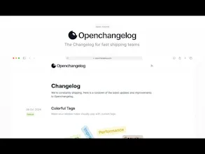 Openchangelog gallery image