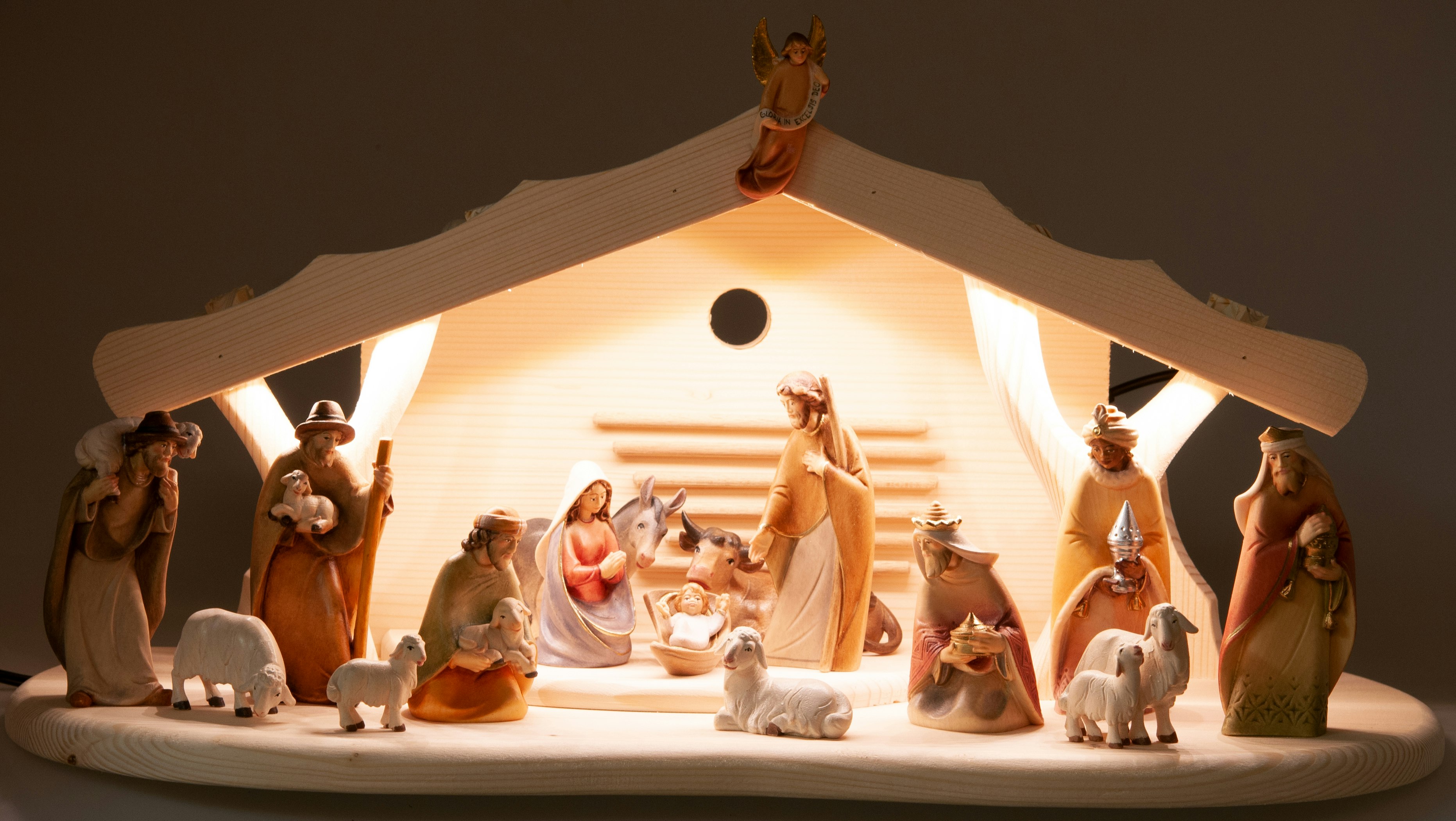 Média https://www.krippen.com/ - Scène de la nativité en bois 3