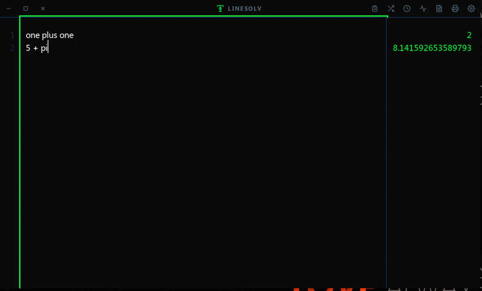 LineSolv screenshot 2