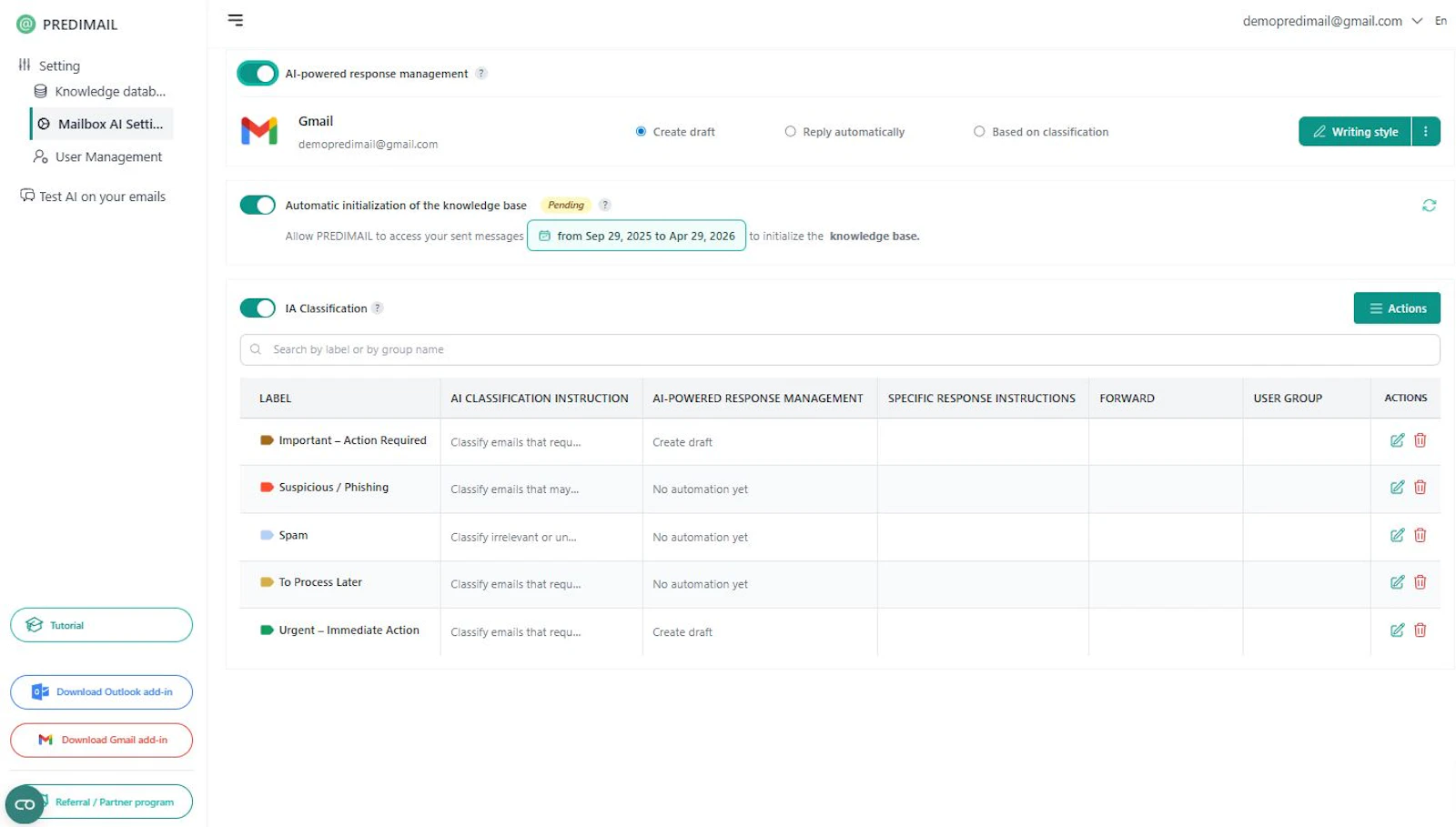 Predimail screenshot 6