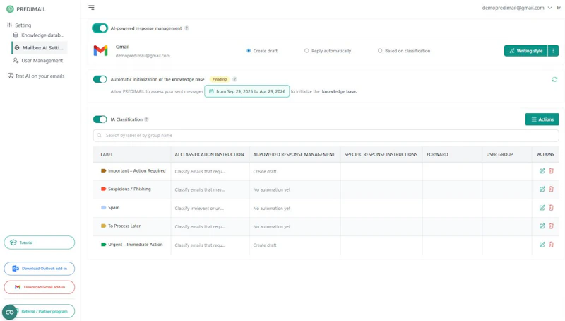 Predimail screenshot 6