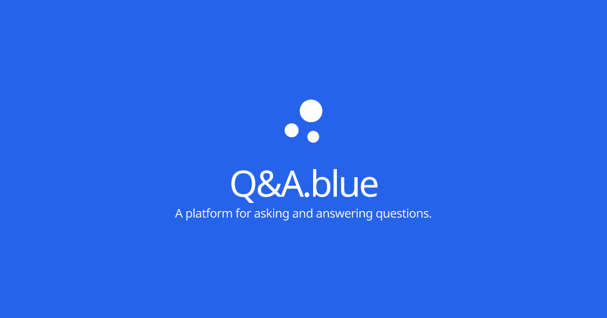 Q & A.Blue मीडिया 1