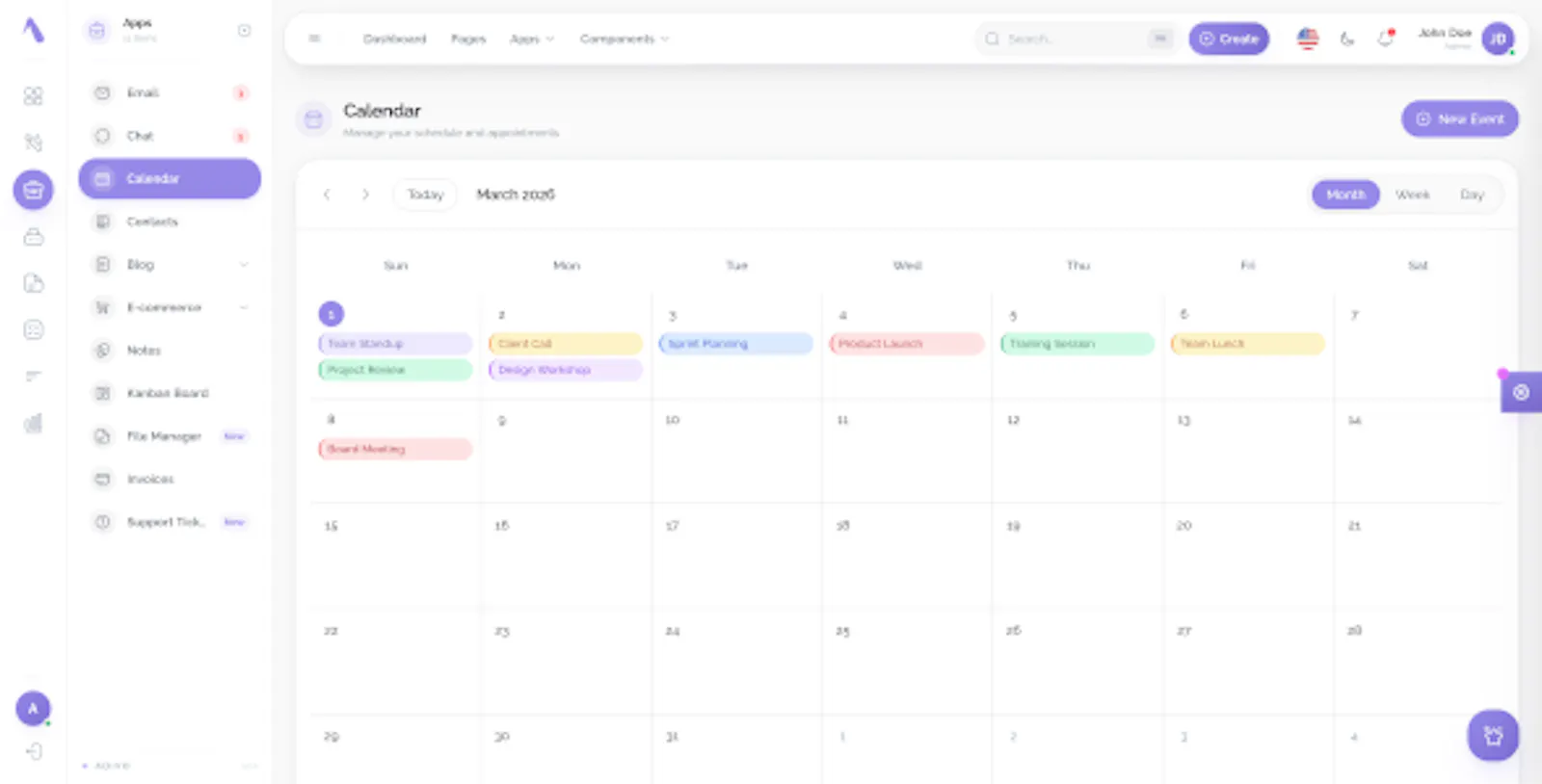 Adivo AIReady – React 19 Admin Dashboard screenshot 3
