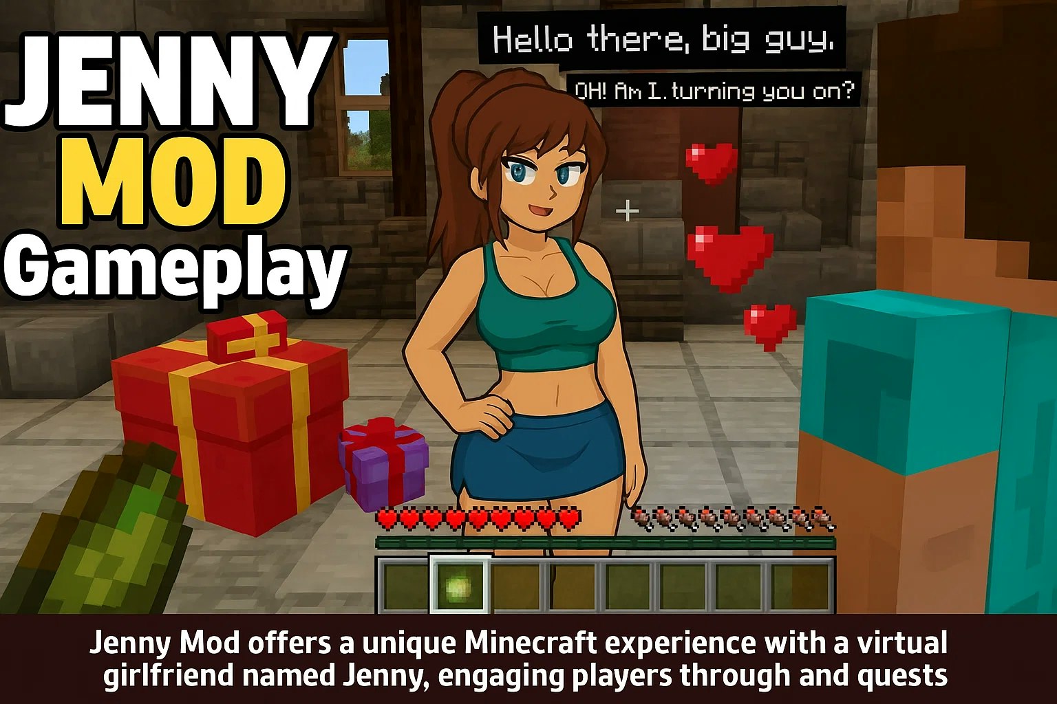 Média Interaction Jenny Mod Minecraft - Jenny Mod: où la créativité rencontre un gameplay interactif. 2