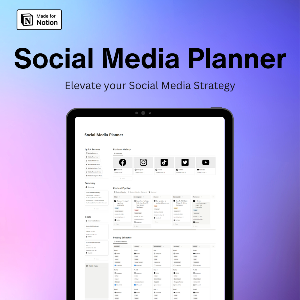 Social Media Planner gallery image