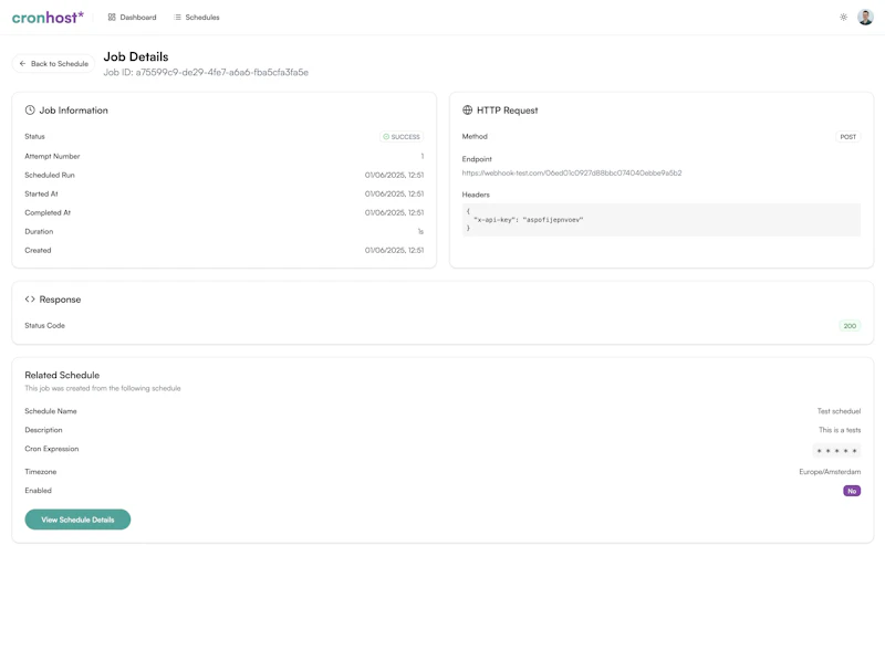 Cron Host screenshot 2