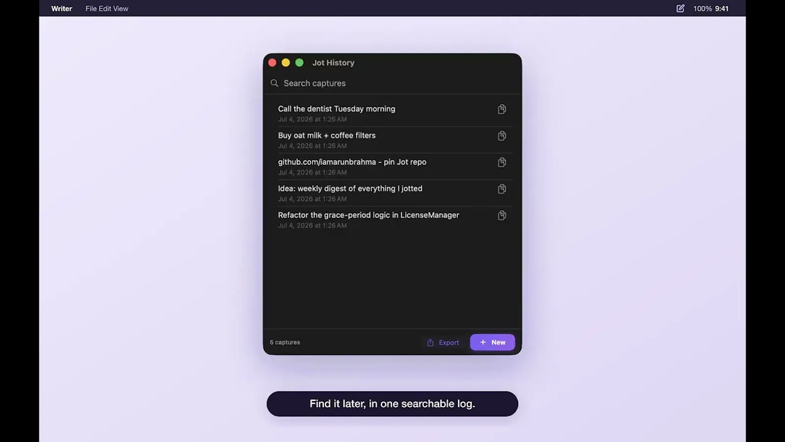 Jot screenshot 1 (video preview)
