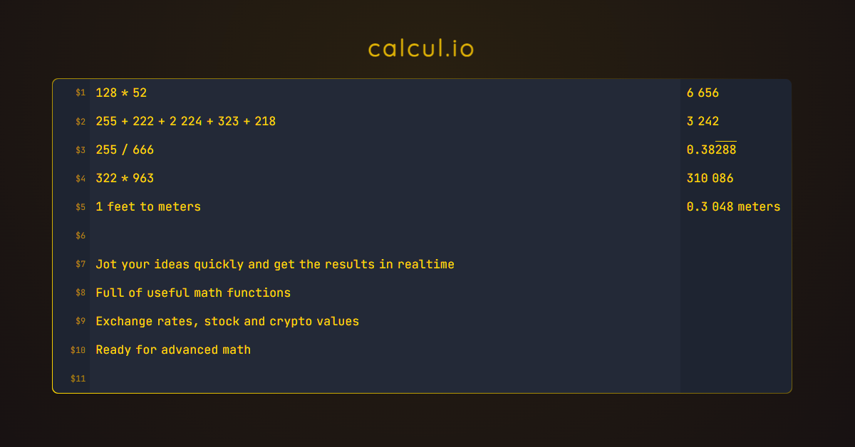 Calcul.io - गणित खेल का मैदान - स्मार्ट ऑनलाइन कैलकुलेटर मीडिया 1