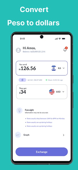 Currency converter app screenshot 2