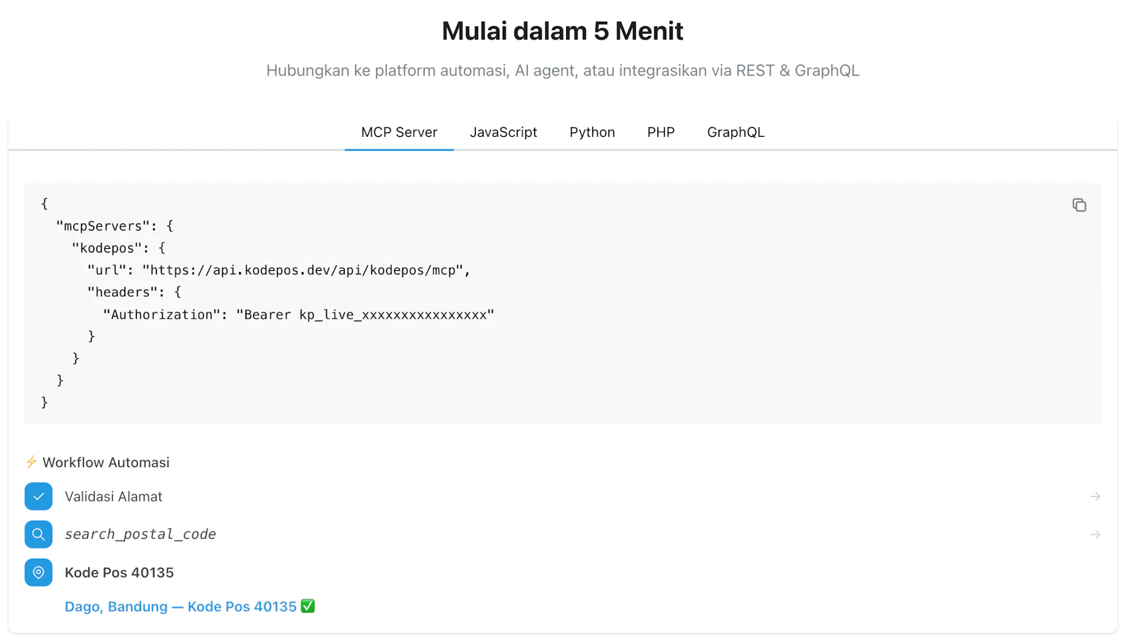 Kode Pos API screenshot 3