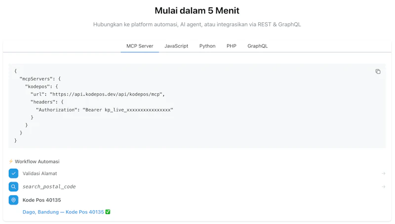 Kode Pos API screenshot 3