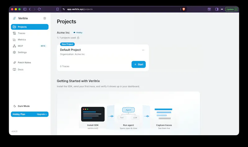 Veritrix AI screenshot 2
