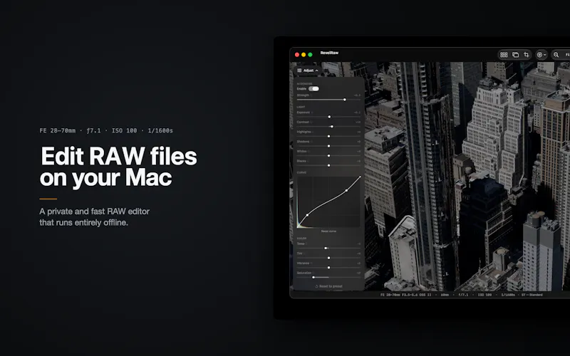 RevelRaw screenshot 1