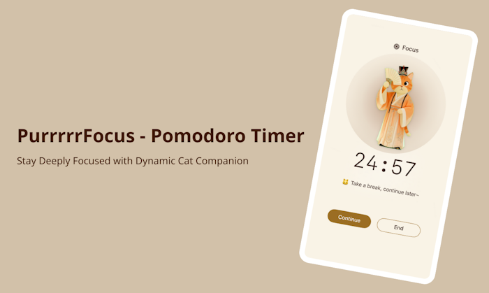 PurrrrrFocus Pomodoro 产品图