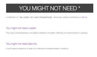 You Might Not Need * gallery image