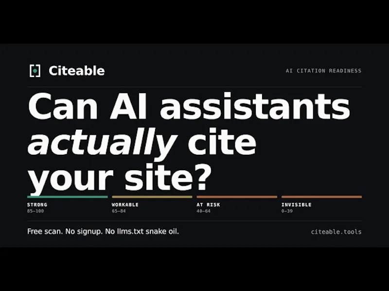 Citeable screenshot 1 (video preview)