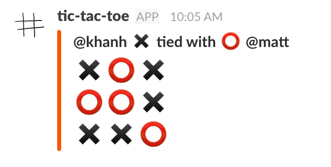 Tic-tac-toe for Slack gallery image